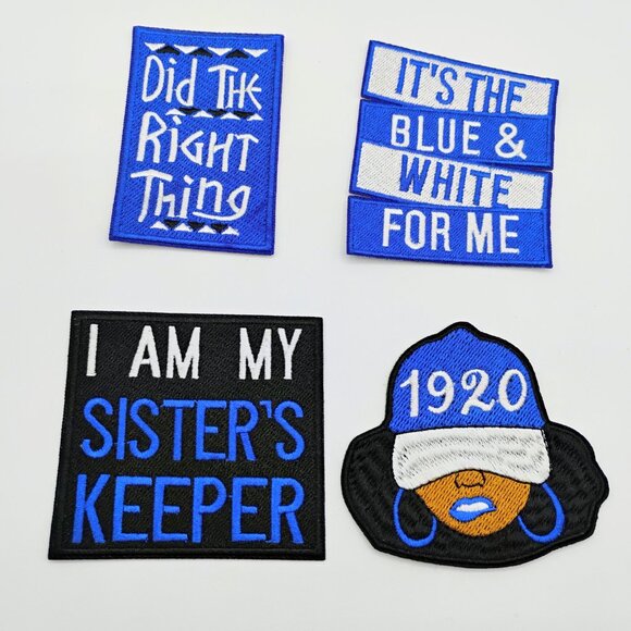 Zeta Phi Beta sorority patches set of 4 iron on - Picture 2 of 2